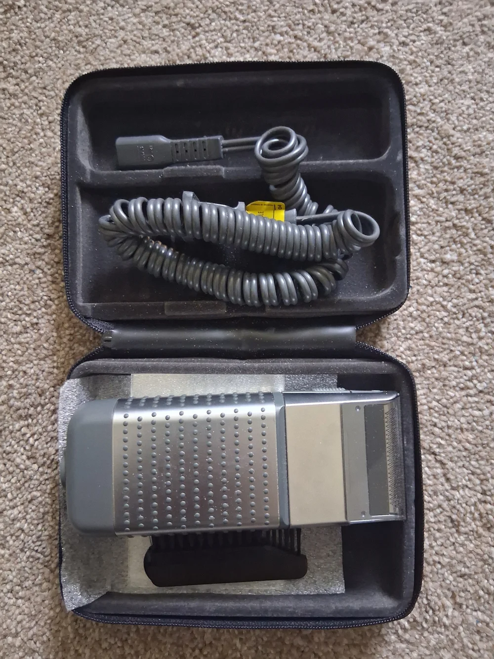 Vintage Braun 3525 System 1-2-3 Shaver Rechargeable Cord/Cordless W. Germany